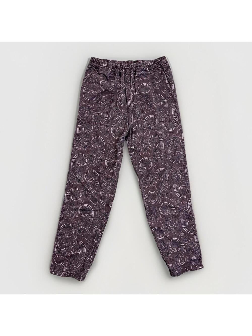 Zara Y2K Paisley Jogger Pants Women’s Size Small Purple Boho Lounge